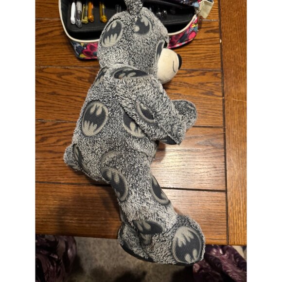 Batman Build-A-Bear Plush Stuffed Gray Black Bat Emblem Design 18" Collectible - Picture 7 of 9